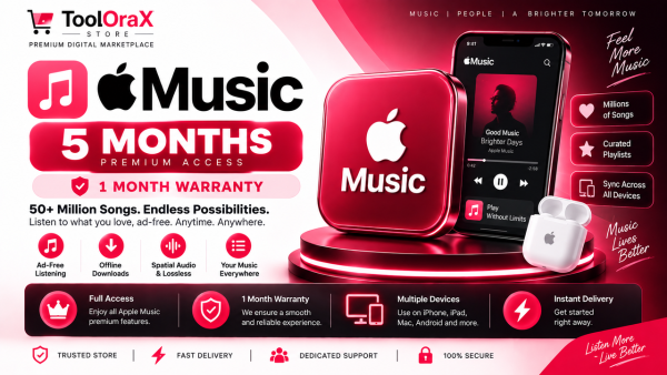 Apple Music 5 Month (1 Month Warranty)